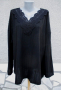 5XL Нова блуза с дантела на деколтето, снимка 1 - Блузи - 44813878