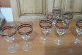 Ретро стъклени чаши, снимка 1 - Антикварни и старинни предмети - 34262933