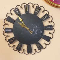 Стенен немски часовник от ковано желязо работещ, снимка 1 - Стенни часовници - 35837766