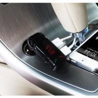 Блутут за кола (MP3player FM предавател зарядно USB и Bluetooth, снимка 4 - Аксесоари и консумативи - 42200534