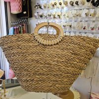 Лятна чанта за плаж-кошница , снимка 4 - Чанти - 41425645