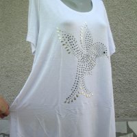 3XL Нова блуза Bonita с колибри , снимка 3 - Тениски - 40792608