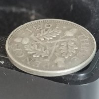 3 пени 1931 г сребро Великобритания , снимка 2 - Нумизматика и бонистика - 41566496