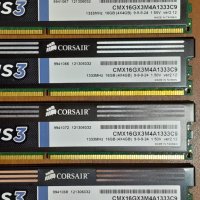 Рам памет CORSAIR 16Gb - 4x4Gb DDR3, снимка 3 - RAM памет - 41908591