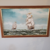 Карина "Бягащата фрегата", снимка 2 - Антикварни и старинни предмети - 44931735