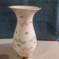 Декоративна порцеланова ваза със златни орнаменти BAVARIA - Ръчна изработка, снимка 2 - Вази - 38782155