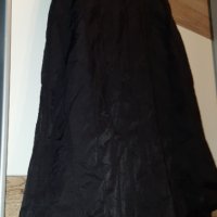 Черна макси рокля тип риза, с джобчета ХЛ, снимка 5 - Рокли - 35881404