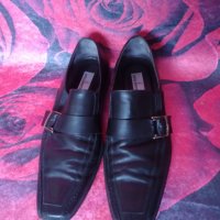 Черни Унисекс обувки от естествена кожа 43 номер , снимка 7 - Дамски ежедневни обувки - 38913885