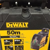 Лазерен нивелир DeWALT DW088CG линеен 20м, 0.3 мм/ 1м, снимка 1 - Други - 41938399
