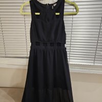 Черна дълга рокля H&M XS, снимка 3 - Рокли - 44168685