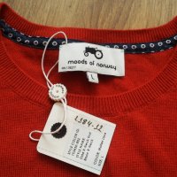 Moods of NORWAY Odd R-Neck Knit 100% Merino Wool размер L блуза 100% Мерино вълна - 409, снимка 10 - Блузи - 41388890