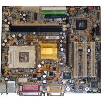 Дънна платка Socket A GIGABYTE GA-7VKML(VGA+AGP,DDR,SB,LAN, снимка 2 - Дънни платки - 41617794