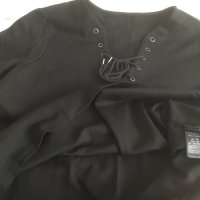 Дамска черна рокля, размер 42, снимка 3 - Рокли - 41457017