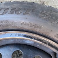 железни джанти 5х114.3 16 с гуми Dunlop 205/60/16, снимка 8 - Гуми и джанти - 44498472