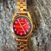 Колекционерски часовник, Заря, позлатен, дамски, отличен, снимка 7 - Антикварни и старинни предмети - 41167484