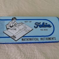 Ретро кутийка за математически инструменти, снимка 3 - Антикварни и старинни предмети - 42403616