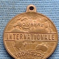 Рядък медал Германия 50г. Интернационал за КОЛЕКЦИОНЕРИ 38546, снимка 1 - Нумизматика и бонистика - 42730426