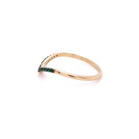 Златен дамски пръстен 0,97гр. размер:56 14кр. проба:585 модел:21932-4, снимка 3 - Пръстени - 44279166