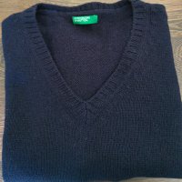 Benetton 100%pure new wool , снимка 1 - Блузи с дълъг ръкав и пуловери - 44257441