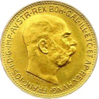 Златна Монета 20 Корони 1915, снимка 1 - Нумизматика и бонистика - 42722095