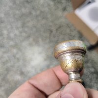 ,,Circe,, Vintage trumpet mouthpieces  - мундщук за Б Тромпет от масивен брас материал, снимка 5 - Духови инструменти - 44255990