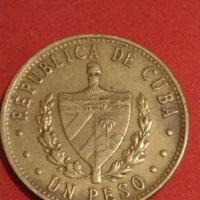 Стара монета 1 песо 1988г. Република Куба перфектно състояние за КОЛЕКЦИОНЕРИ 32051, снимка 1 - Нумизматика и бонистика - 44287742