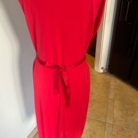 Laura Ashley червена дамска рокля р-р Л, снимка 2 - Рокли - 41328549