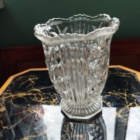 стара кристална ваза арт деко, снимка 2 - Други ценни предмети - 41119493