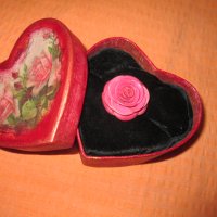 романтична кутия за бижу във форма на сърце, снимка 5 - Романтични подаръци - 26273319