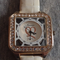 Луксозен дамски часовник с кристали Сваровски JAZZCARO QUARTZ WATER RESIST - 21787, снимка 2 - Дамски - 36229042