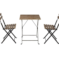 Градински сет маса с 2 стола, снимка 1 - Градински мебели, декорация  - 44829696