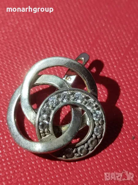 Сребърна обеца, снимка 1