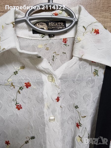 Дизайнерска риза с рокля под гърди, снимка 1