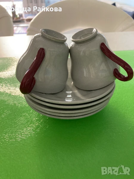 Чинийки с чашки, снимка 1