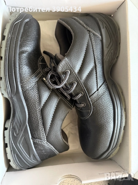 Мъжки работни обувки с метално бомбе/ естествена кожа, снимка 1