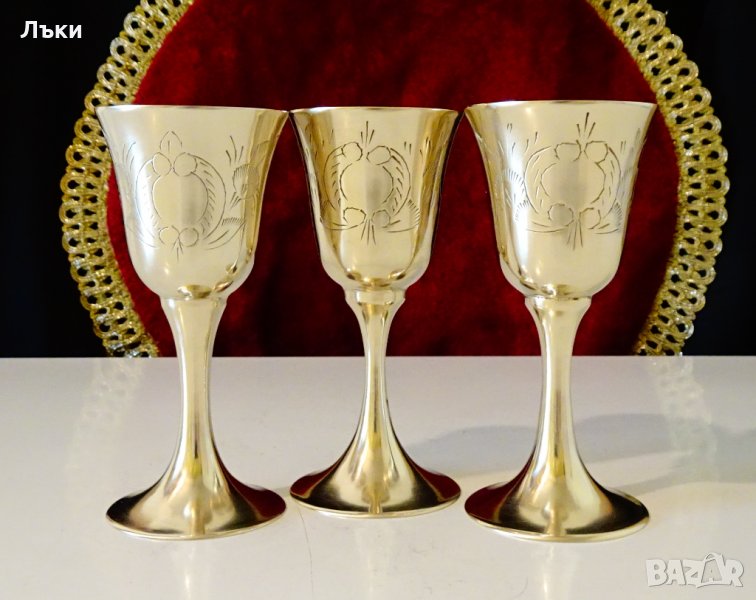 Английска бронзова чаша,барок. , снимка 1