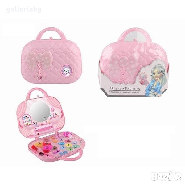 Детски комплект за грим и маникюр в чантичка, снимка 1