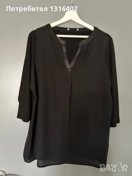 Черна дамска ризка размер L, снимка 1