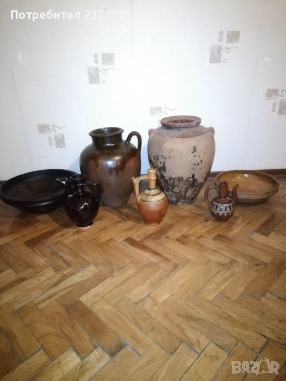 Стари глинени-каменни съдове от различни години и грънчари. , снимка 1
