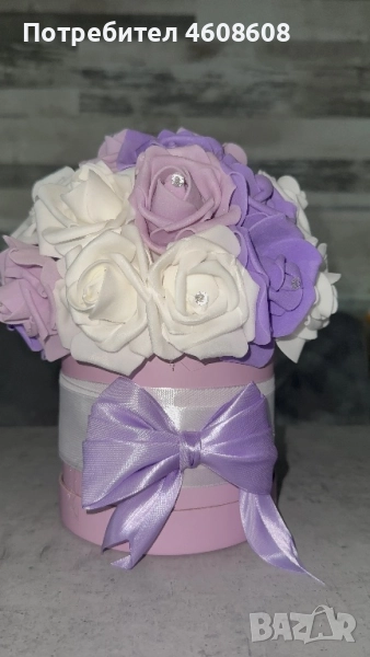 Кутия с вечни рози, снимка 1