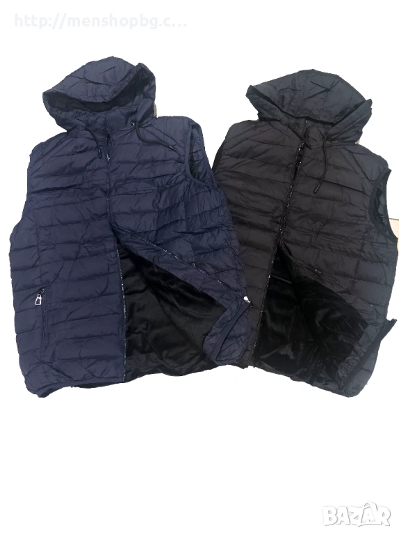 Мъжки елек - черен и тъмно син, снимка 1