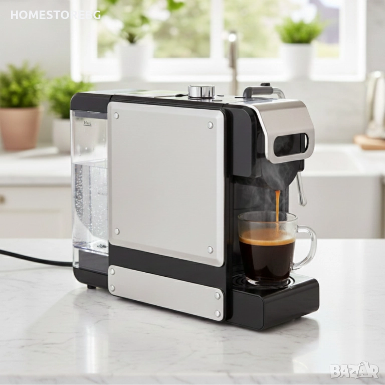 Еспресо машина 8в1 Oliver Voltz OV51171N8M – За капсули и мляно кафе, 1450W, снимка 1