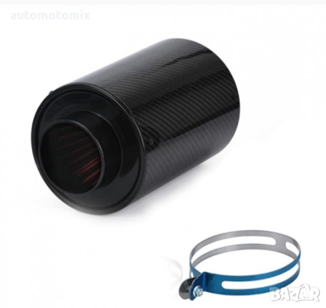 СПОРТЕН ФИЛТЪР ЗА АВТОМОБИЛ КАРБОН 210ММ - 8023, снимка 1