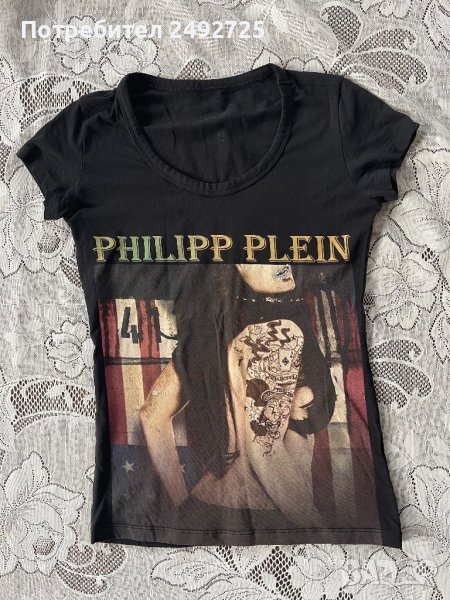 Тениска черна PHILIP PLEIN, снимка 1