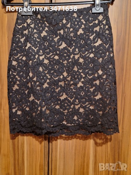 Чисто нова дантелена пола в чернo,HM , снимка 1