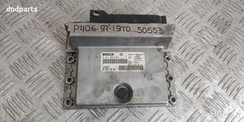 Компютър Peugeot 406 1.9TD 1997г. 0281001262 9624519580, снимка 1