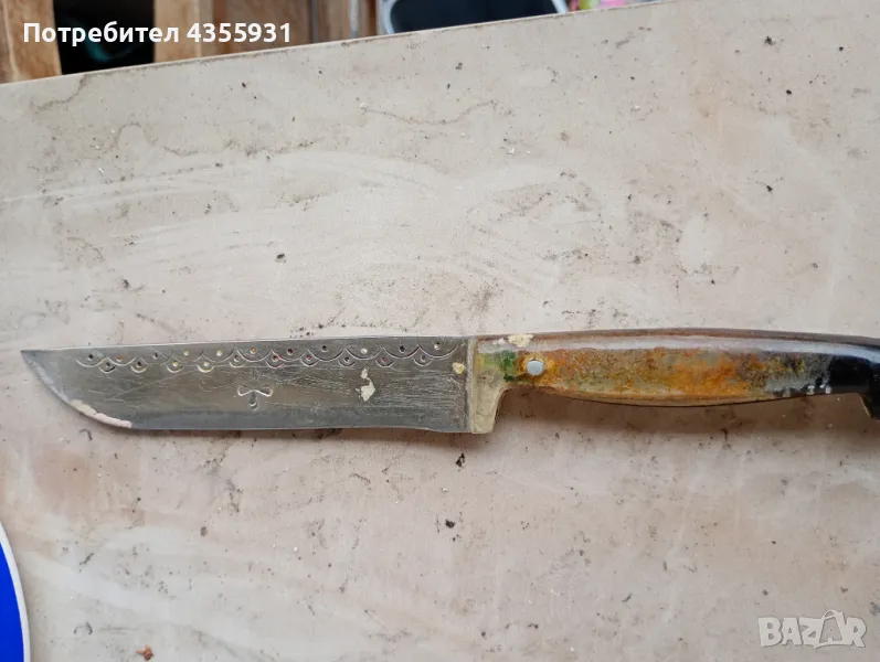 стар нож старинен нож , снимка 1