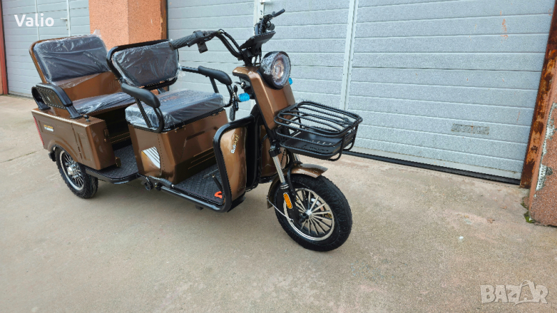 Електрическа триколка двуместна товарна 1000W, снимка 1