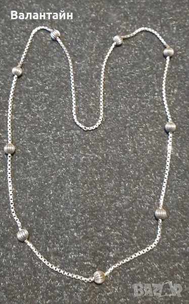  Сребърно колие старинно масивно, снимка 1