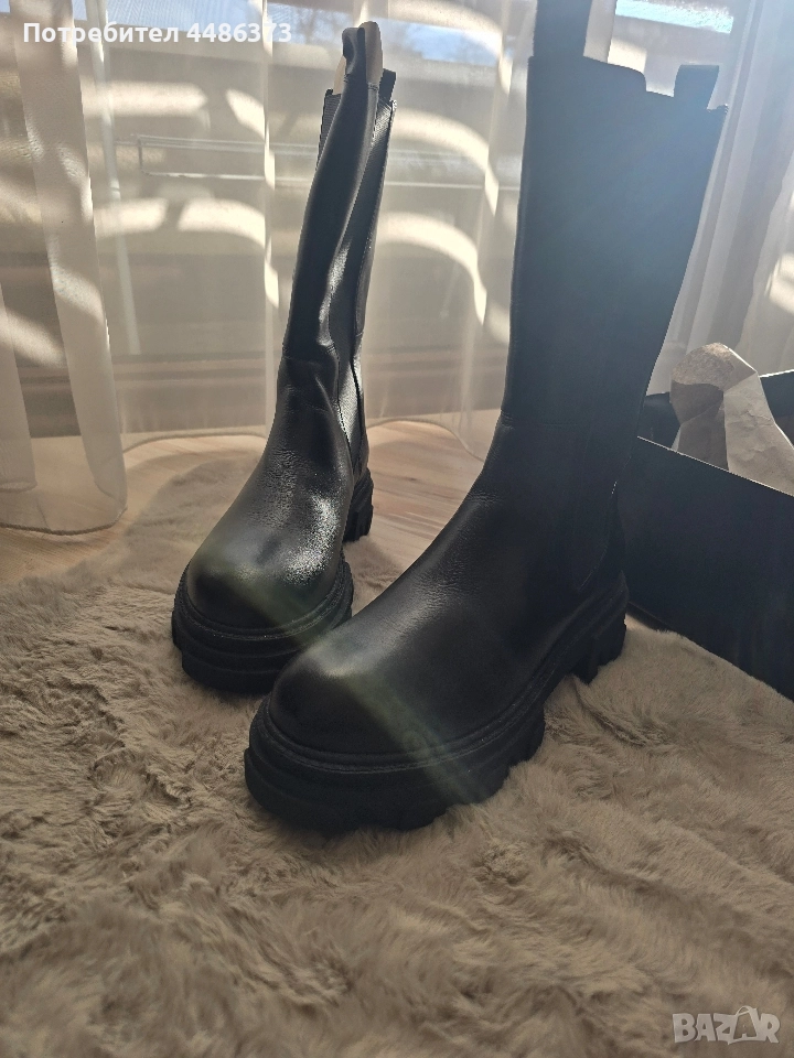 български боти от естествена кожа, снимка 1